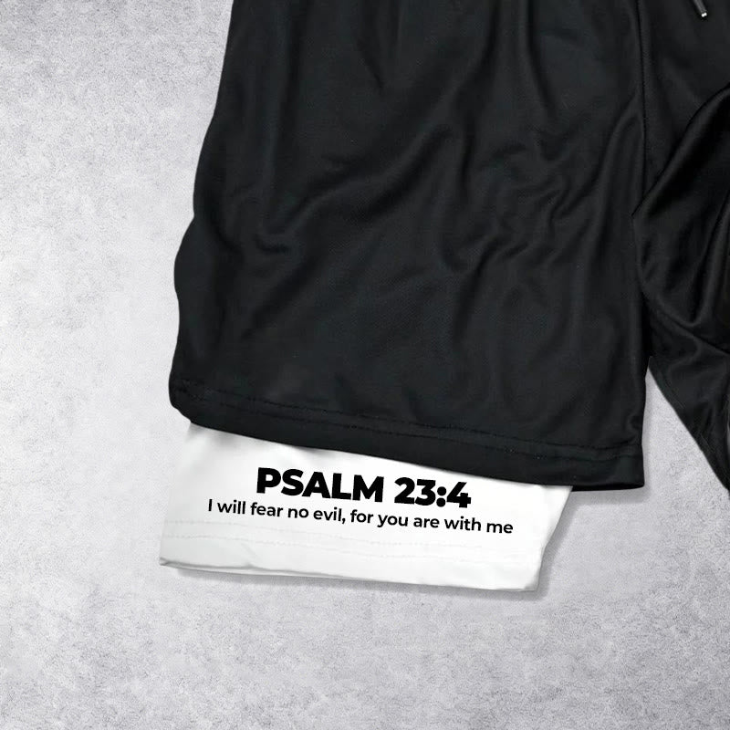 Christianartworkshop Psalm 23 Ich fürchte kein Übel Bedruckte Shorts - image 7