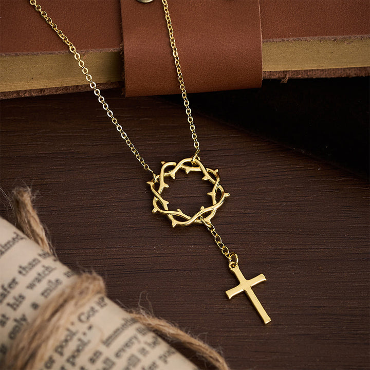 Christianartworkshop Dornenkronen-Kreuzkette: Ein Symbol für Christi Leiden und Erlösung - image 3