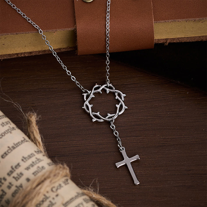 Christianartworkshop Dornenkronen-Kreuzkette: Ein Symbol für Christi Leiden und Erlösung - image 5