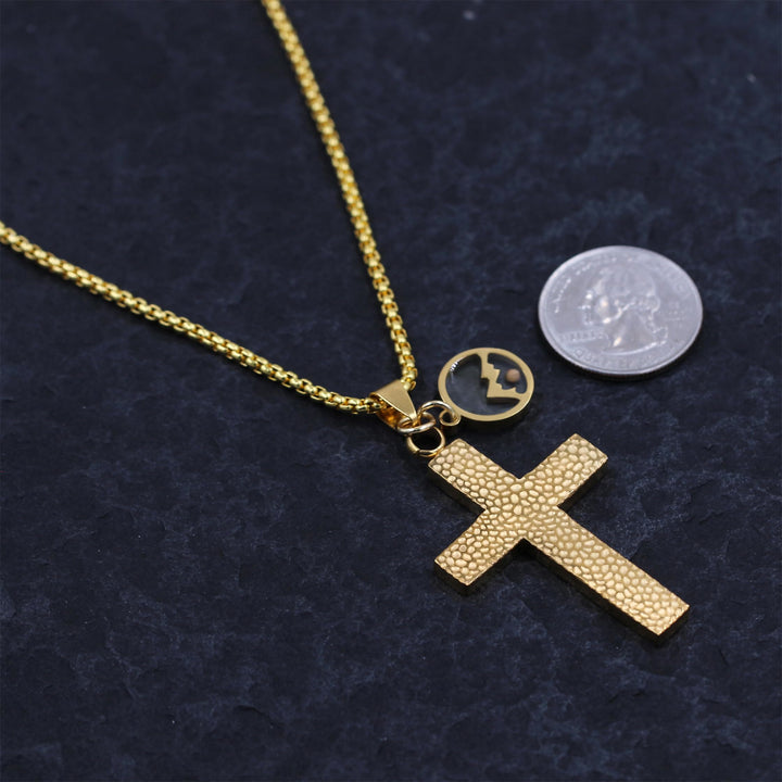 Christianartworkshop Senfkorn-Halskette mit strukturiertem Kreuz: Metallische Anhänger als spirituelle Erinnerung - image 15