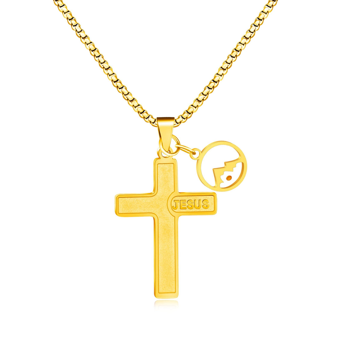 Christianartworkshop Halskette mit Jesus-Senfkornkreuz: Ein Symbol für Christi Liebe und die Kraft des Glaubens - Golden - image 10
