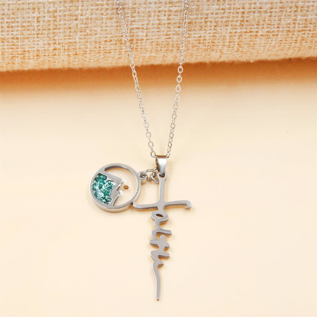 Christianartworkshop Senfkorn-Halskette mit Kreuz und Glaubensschrift: Ein Symbol für unerschütterlichen Glauben - image 5