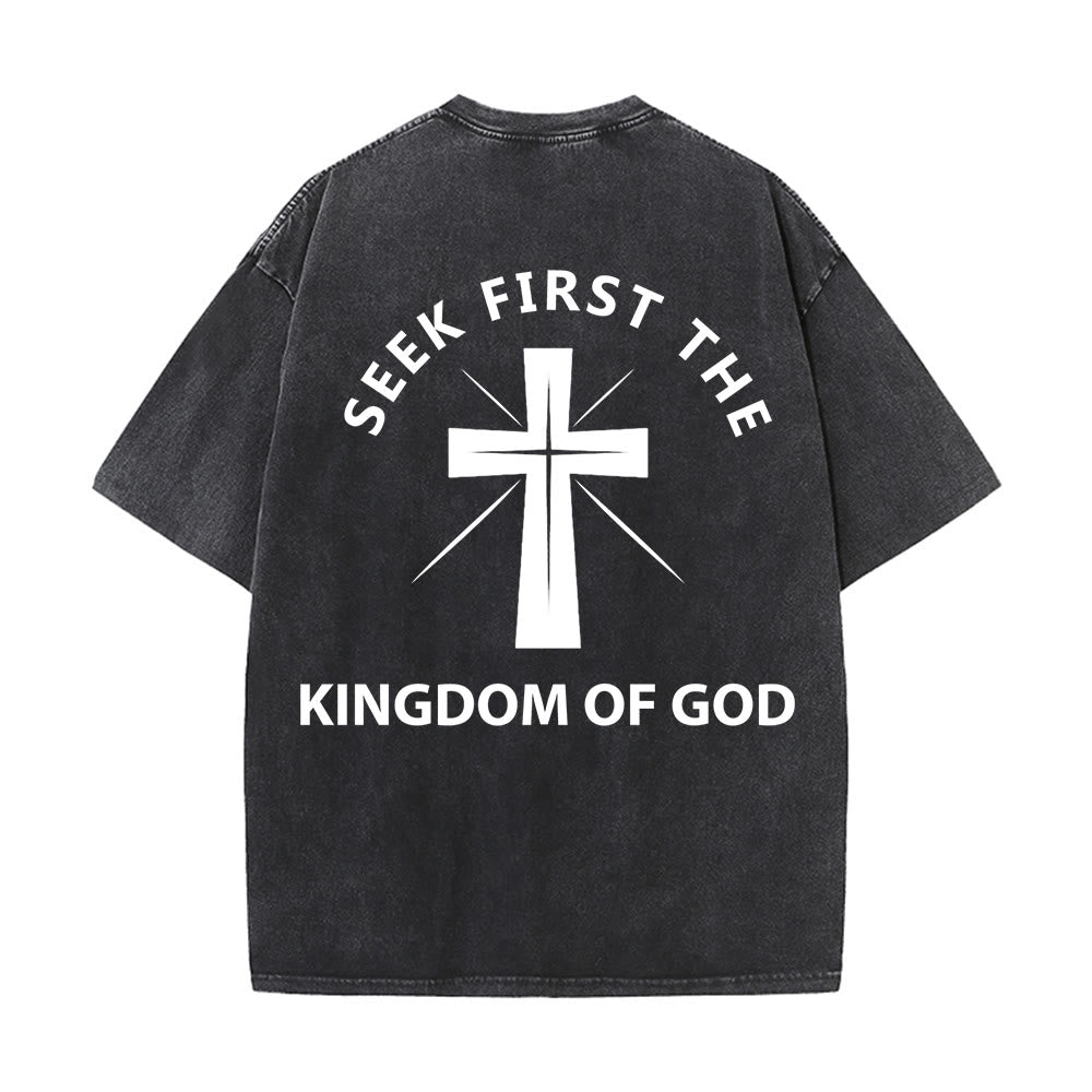 Christianartworkshop „Sucht zuerst das Reich Gottes“ Unisex-T-Shirt (vorgewaschen) - image 1