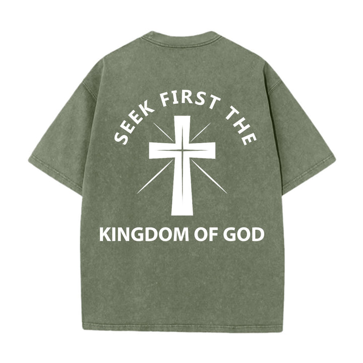Christianartworkshop „Sucht zuerst das Reich Gottes“ Unisex-T-Shirt (vorgewaschen) - image 10
