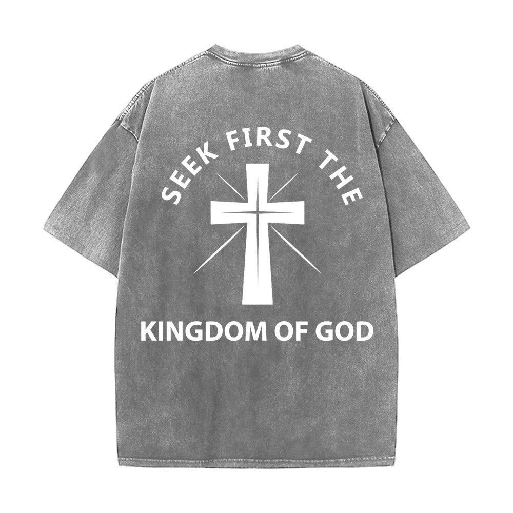 Christianartworkshop „Sucht zuerst das Reich Gottes“ Unisex-T-Shirt (vorgewaschen) - image 4