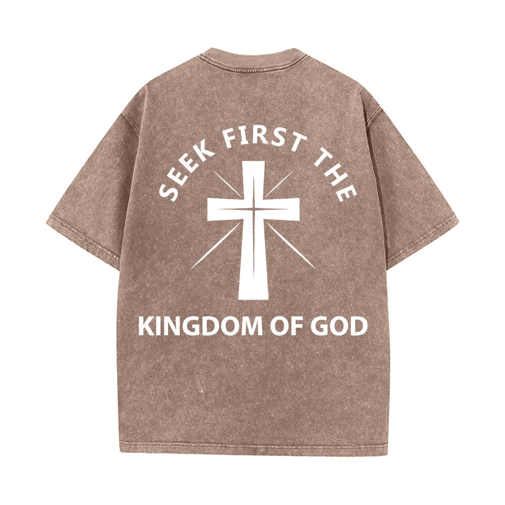 Christianartworkshop „Sucht zuerst das Reich Gottes“ Unisex-T-Shirt (vorgewaschen) - image 16