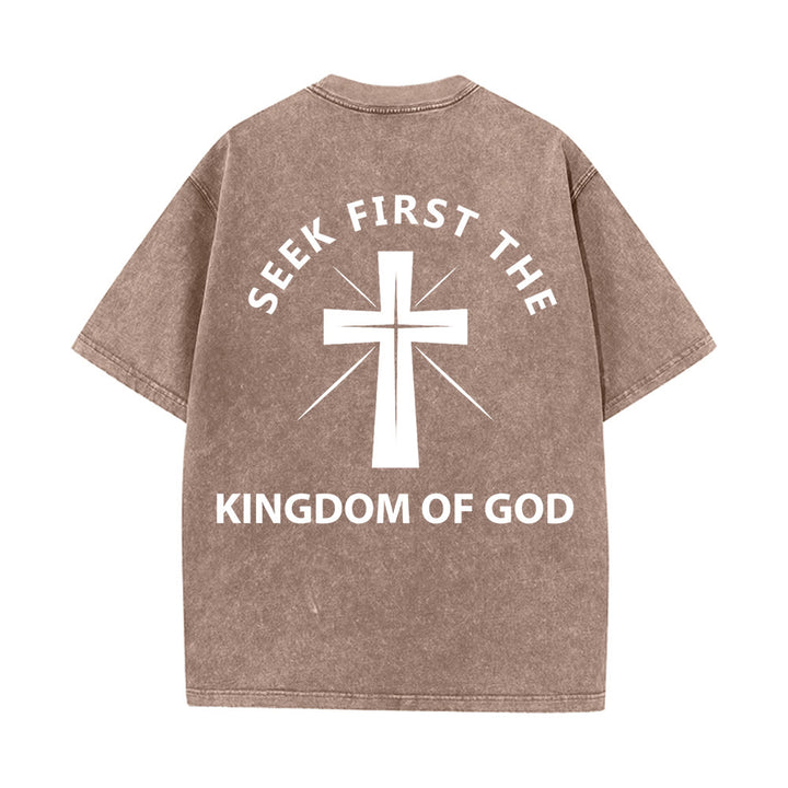 Christianartworkshop „Sucht zuerst das Reich Gottes“ Unisex-T-Shirt (vorgewaschen) - image 16
