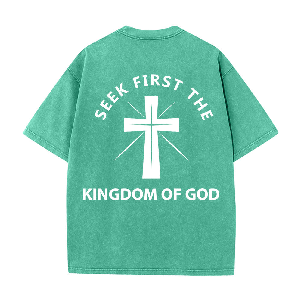 Christianartworkshop „Sucht zuerst das Reich Gottes“ Unisex-T-Shirt (vorgewaschen) - image 7