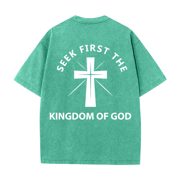 Christianartworkshop „Sucht zuerst das Reich Gottes“ Unisex-T-Shirt (vorgewaschen) - image 7