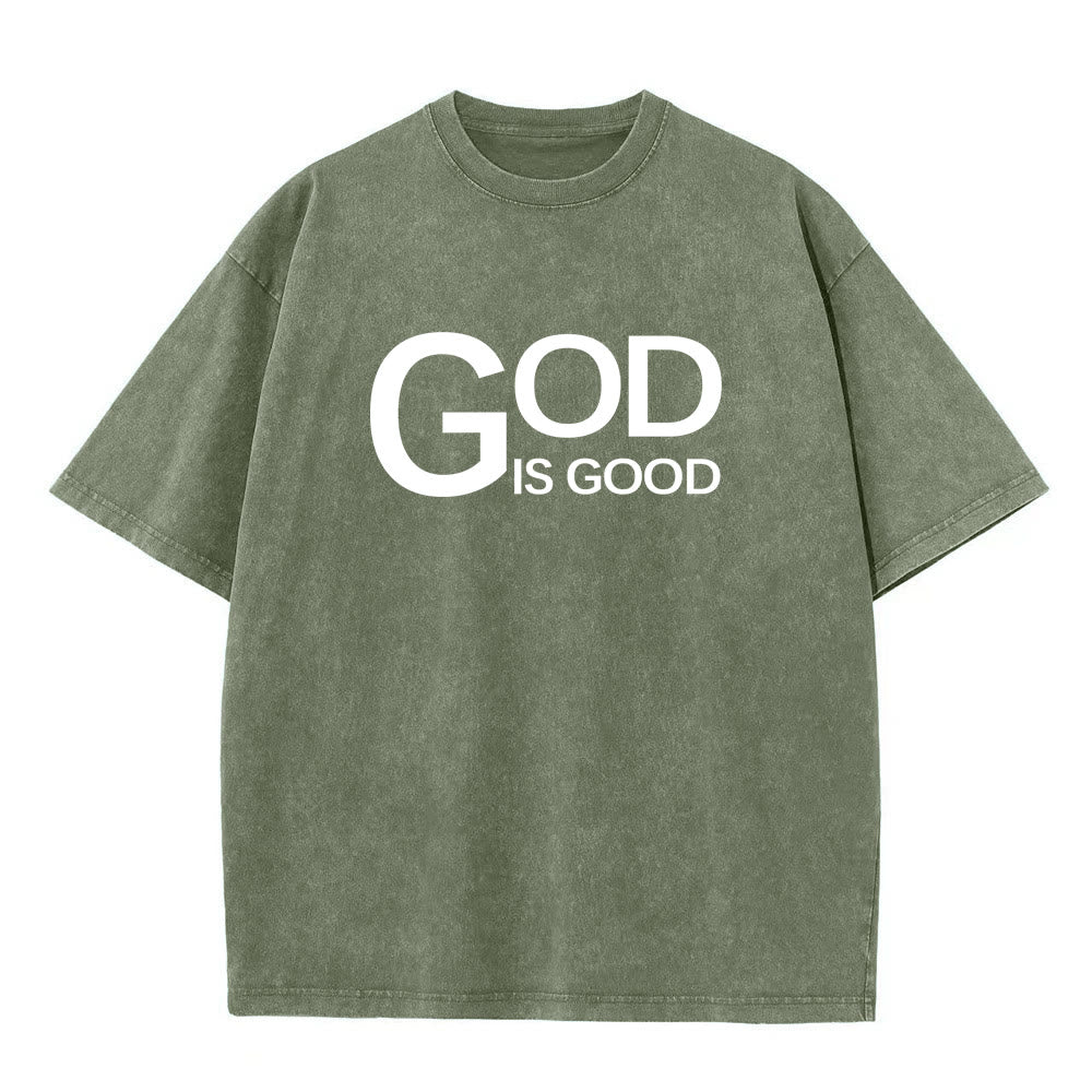 Christianartworkshop Gott ist gut – Philipper 4,13 – Unisex-T-Shirt mit Kreuzmotiv - image 11