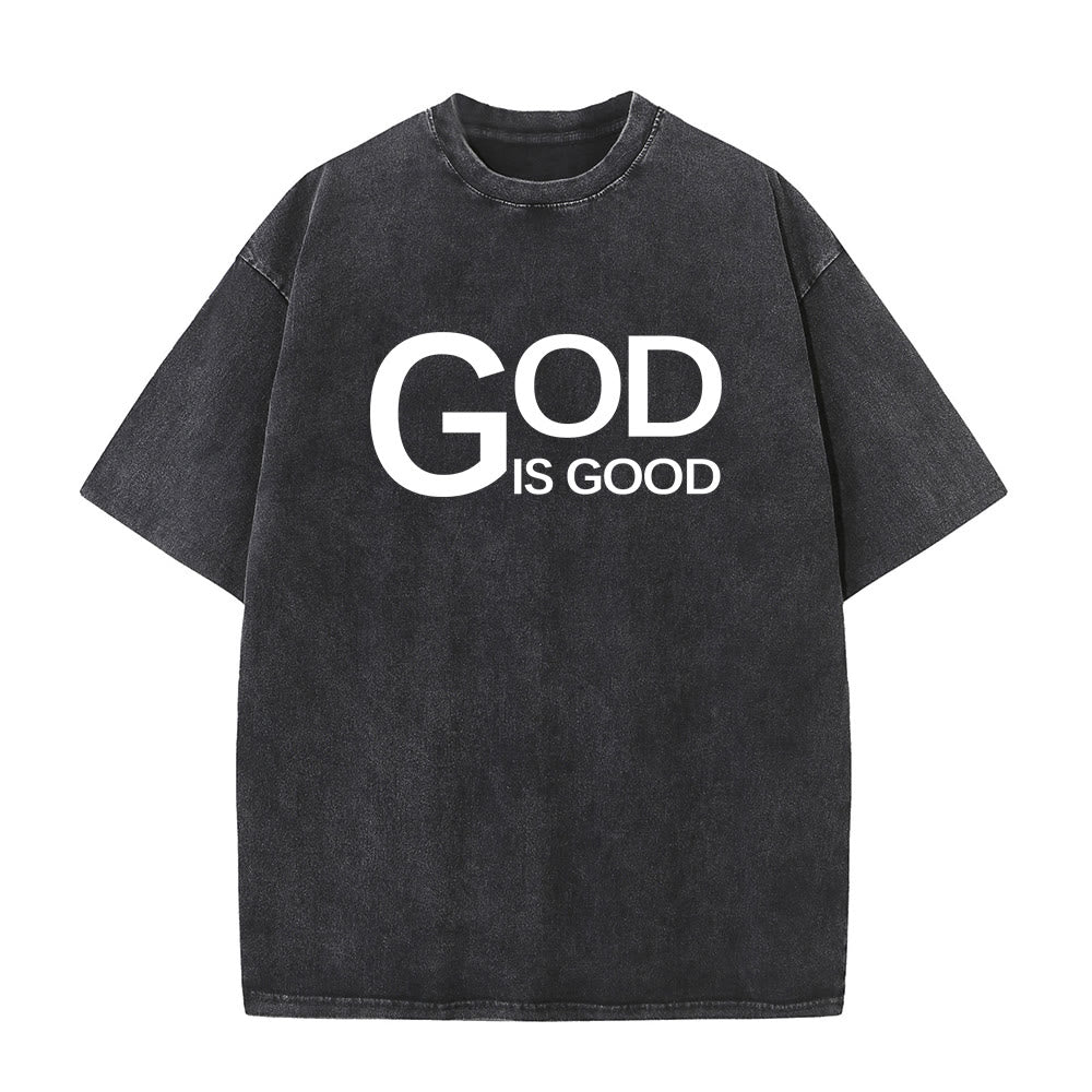 Christianartworkshop Gott ist gut – Philipper 4,13 – Unisex-T-Shirt mit Kreuzmotiv - image 2