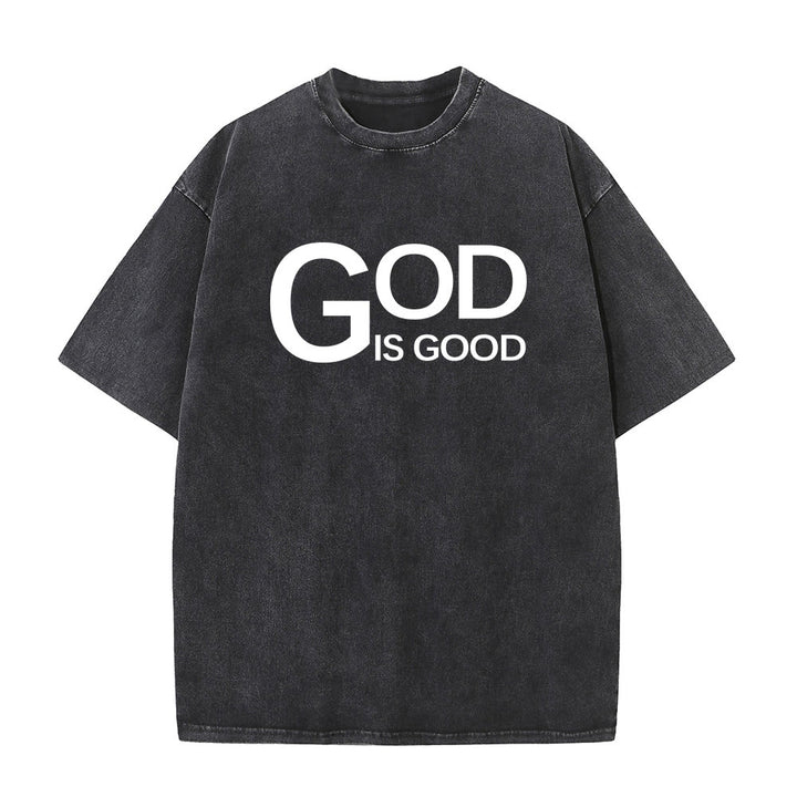 Christianartworkshop Gott ist gut – Philipper 4,13 – Unisex-T-Shirt mit Kreuzmotiv - image 2