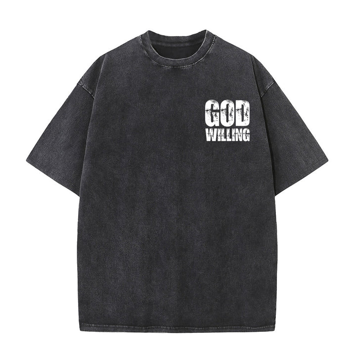 Christianartworkshop So Gott will, bete, liebe, lebe – Unisex-T-Shirt (vorgewaschen) - image 5