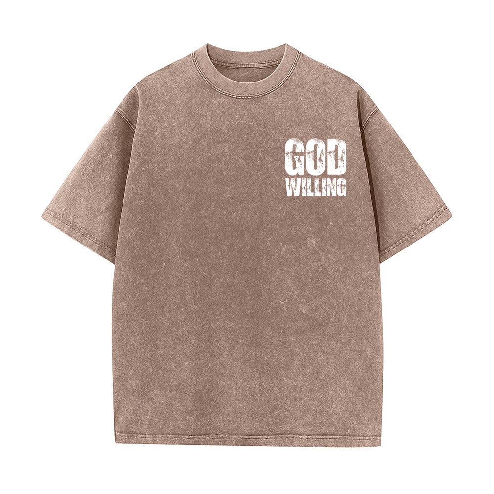 Christianartworkshop So Gott will, bete, liebe, lebe – Unisex-T-Shirt (vorgewaschen) - image 17