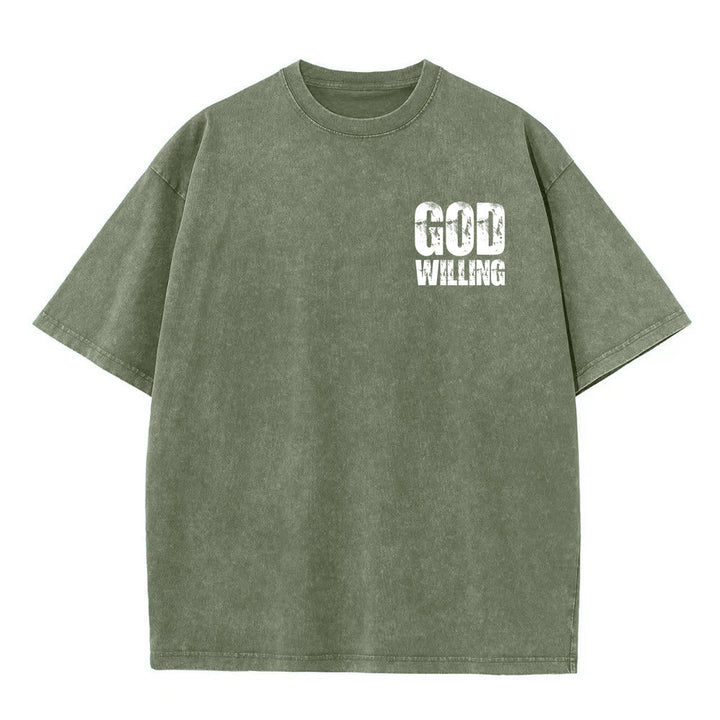 Christianartworkshop So Gott will, bete, liebe, lebe – Unisex-T-Shirt (vorgewaschen) - image 14
