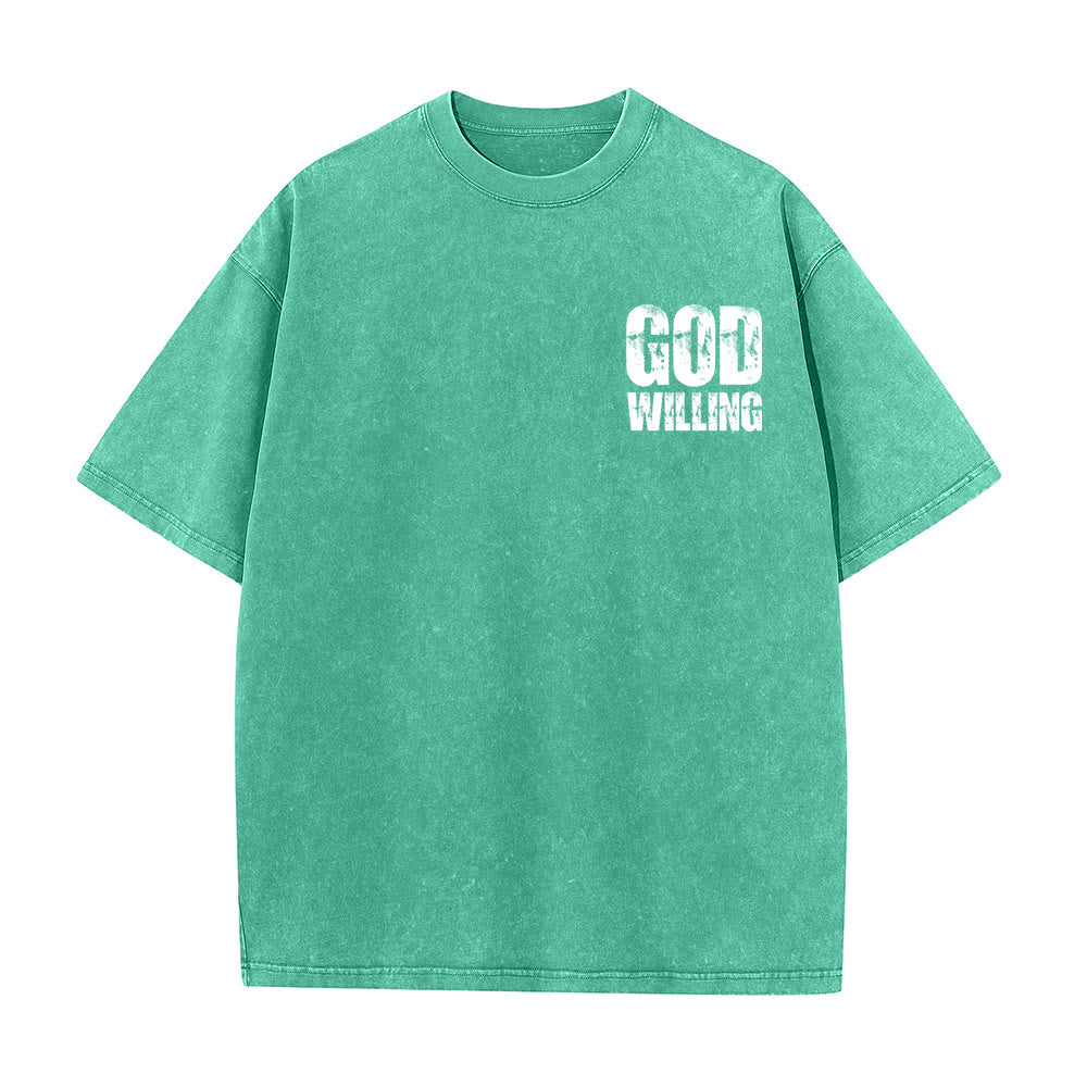 Christianartworkshop So Gott will, bete, liebe, lebe – Unisex-T-Shirt (vorgewaschen) - image 11