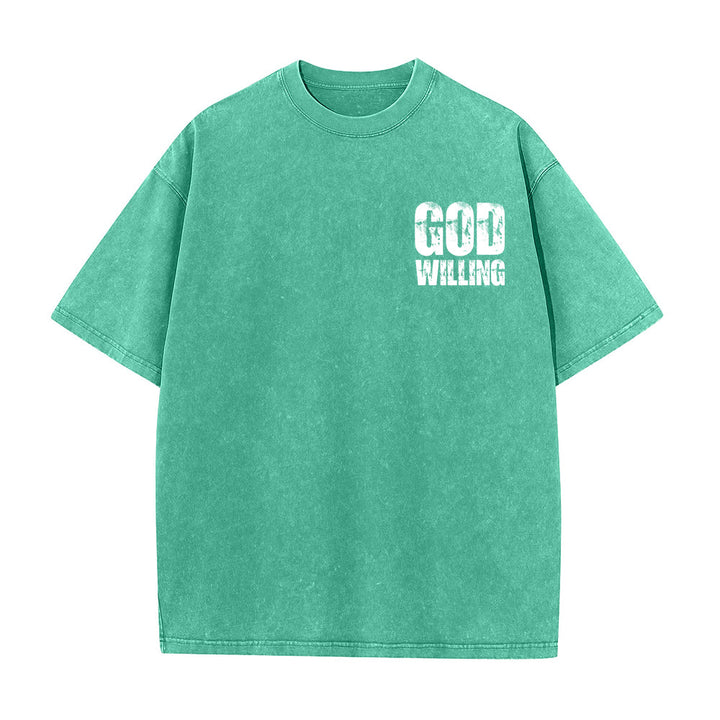 Christianartworkshop So Gott will, bete, liebe, lebe – Unisex-T-Shirt (vorgewaschen) - image 11