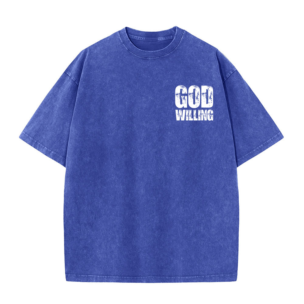 Christianartworkshop So Gott will, bete, liebe, lebe – Unisex-T-Shirt (vorgewaschen) - image 2