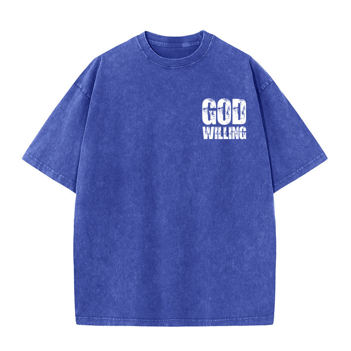 Christianartworkshop So Gott will, bete, liebe, lebe – Unisex-T-Shirt (vorgewaschen) - image 2