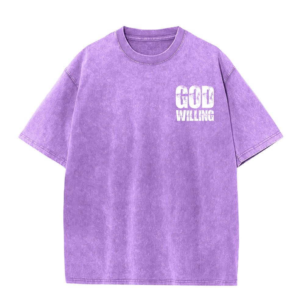 Christianartworkshop So Gott will, bete, liebe, lebe – Unisex-T-Shirt (vorgewaschen) - image 23