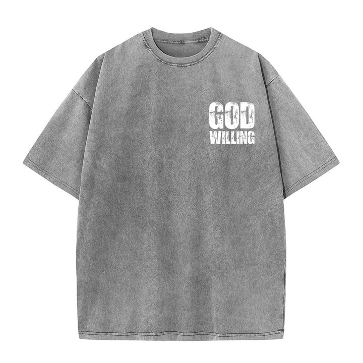 Christianartworkshop So Gott will, bete, liebe, lebe – Unisex-T-Shirt (vorgewaschen) - image 8