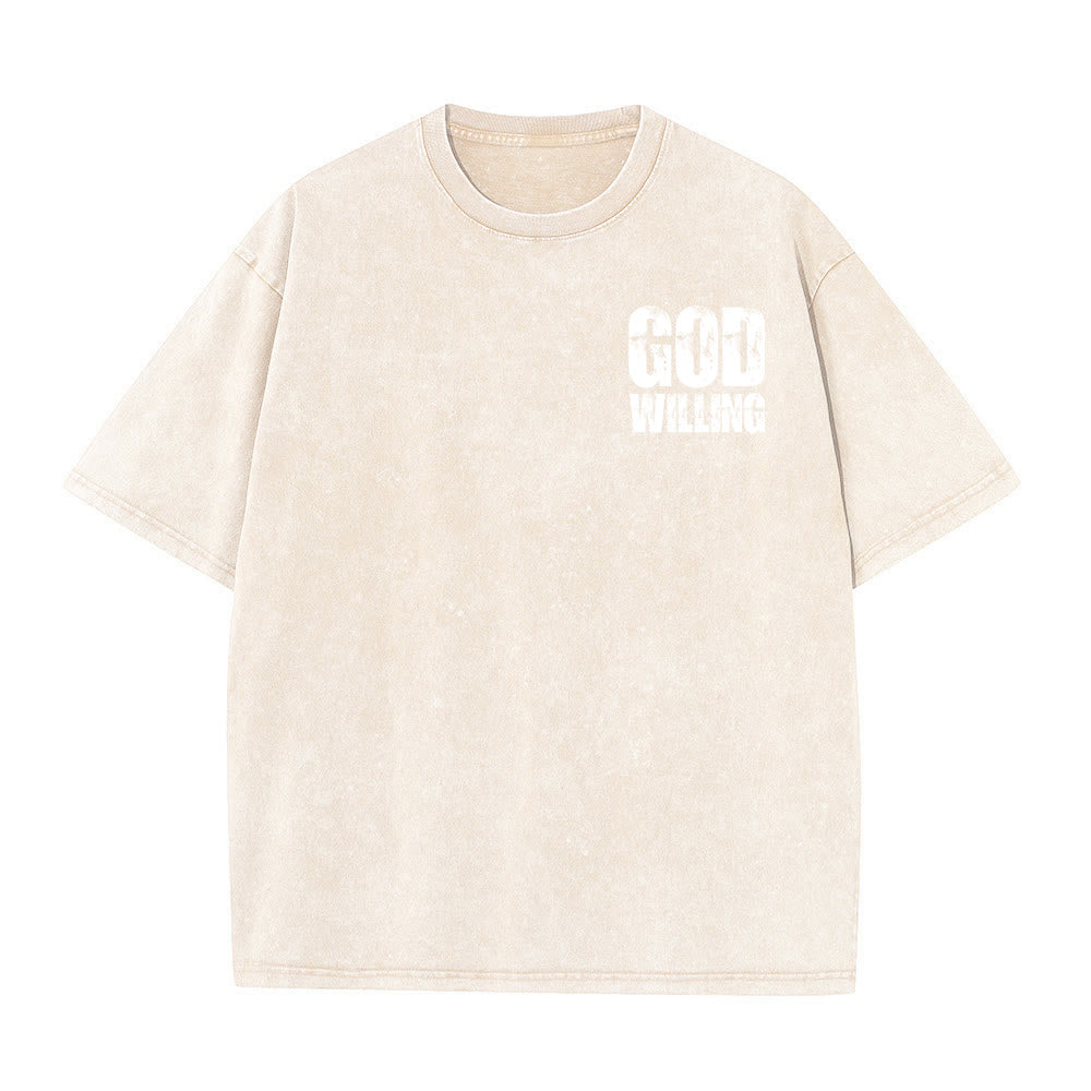 Christianartworkshop So Gott will, bete, liebe, lebe – Unisex-T-Shirt (vorgewaschen) - image 20