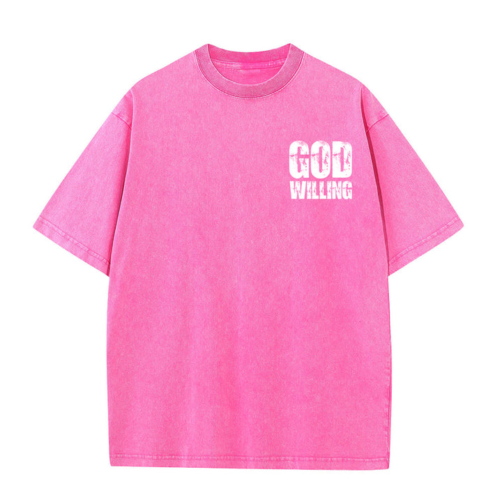 Christianartworkshop So Gott will, bete, liebe, lebe – Unisex-T-Shirt (vorgewaschen) - image 26
