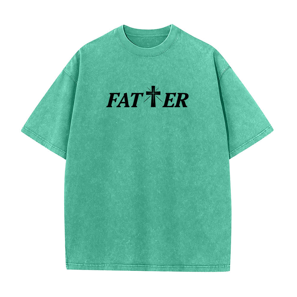 Christianartworkshop Unisex-T-Shirt mit Dornenkrone, gewaschen, zum Ausdruck des Glaubens - image 8