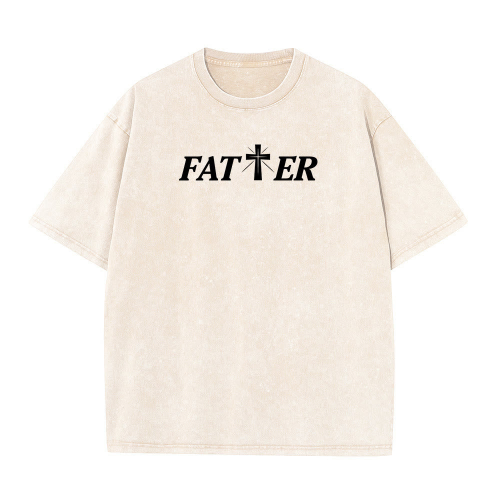 Christianartworkshop Unisex-T-Shirt mit Dornenkrone, gewaschen, zum Ausdruck des Glaubens - image 17