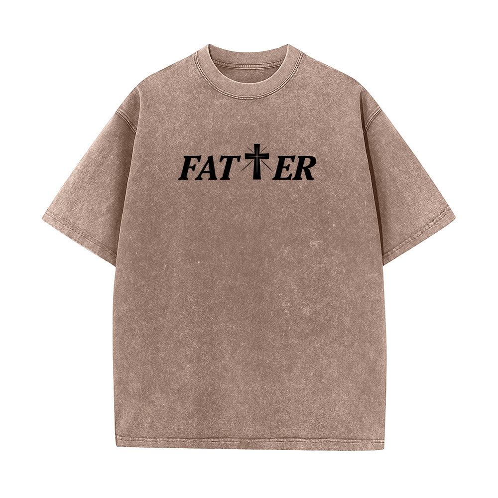 Christianartworkshop Unisex-T-Shirt mit Dornenkrone, gewaschen, zum Ausdruck des Glaubens - image 14