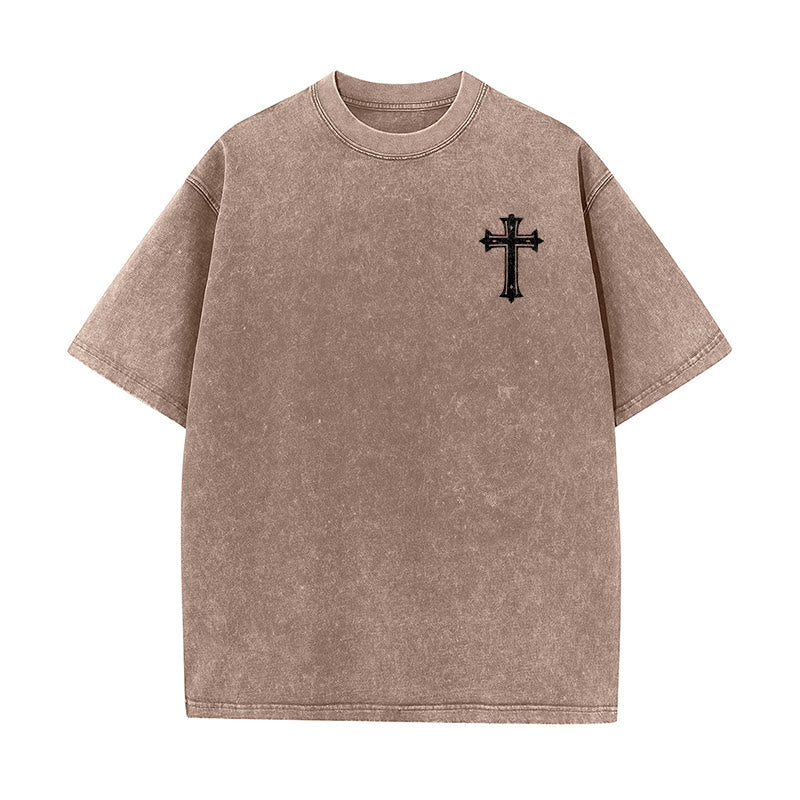 Christianartworkshop Starker Körper, starker Glaube, Kreuzkrone, Unisex-T-Shirt (vorgewaschen) - image 14