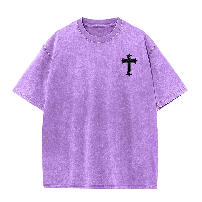 Christianartworkshop Starker Körper, starker Glaube, Kreuzkrone, Unisex-T-Shirt (vorgewaschen) - image 23