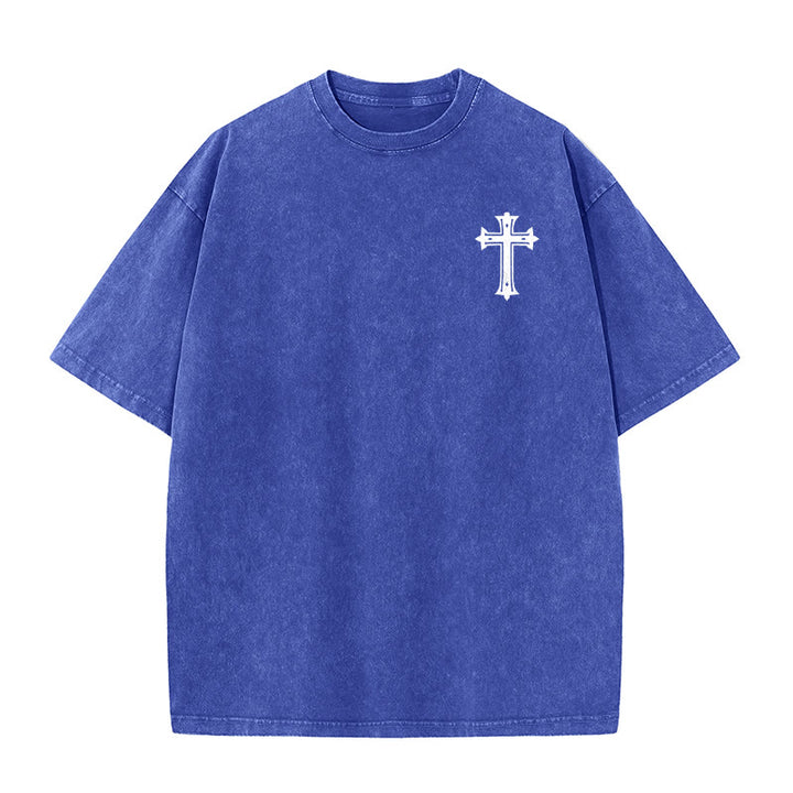 Christianartworkshop Starker Körper, starker Glaube, Kreuzkrone, Unisex-T-Shirt (vorgewaschen) - image 20