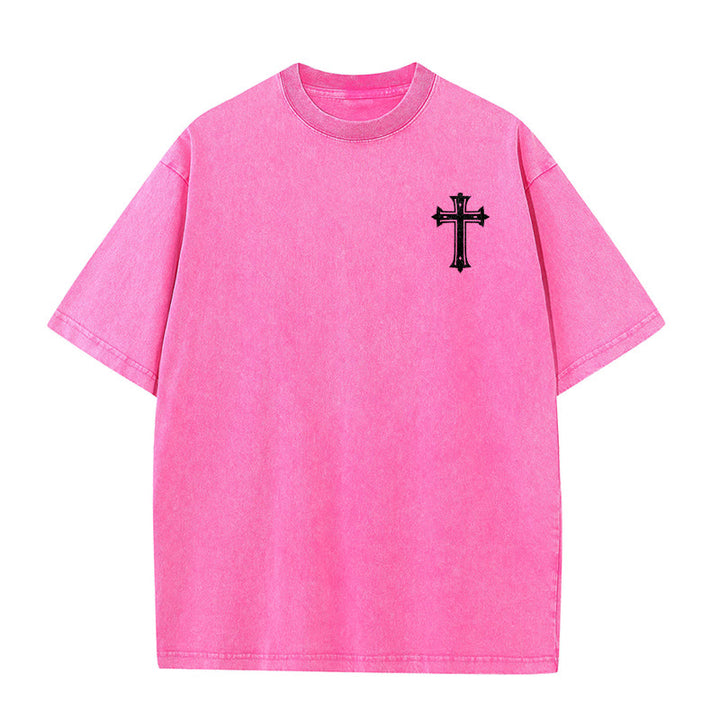 Christianartworkshop Starker Körper, starker Glaube, Kreuzkrone, Unisex-T-Shirt (vorgewaschen) - image 26