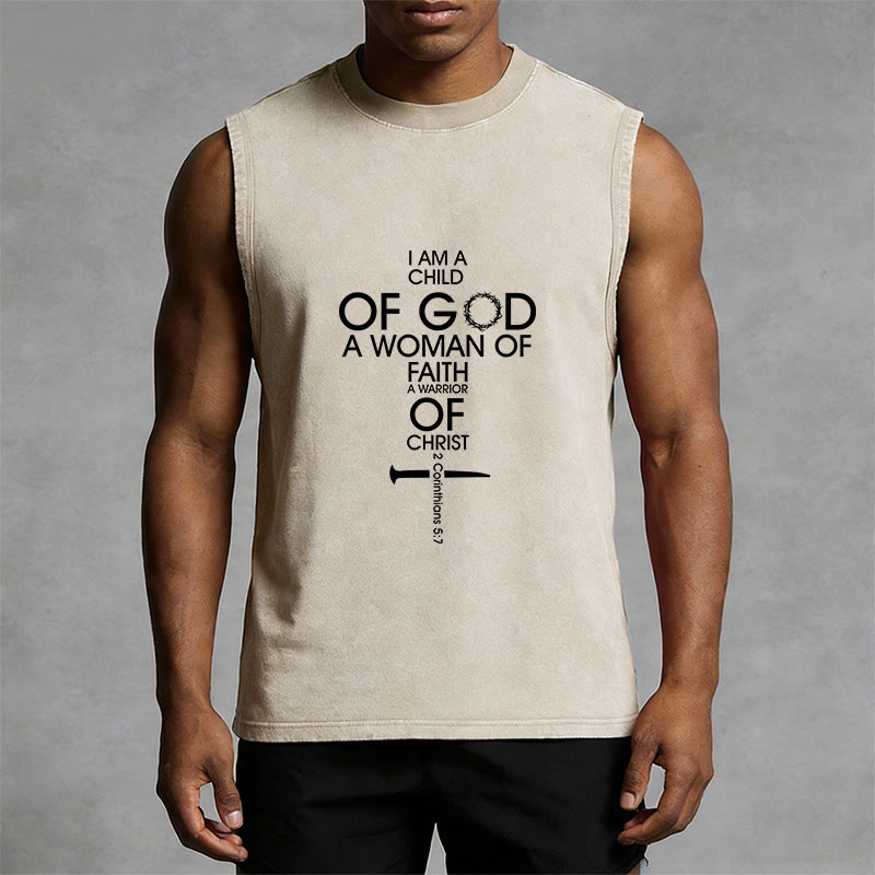 Christianartworkshop Kind Gottes, Frau des Glaubens, Unisex-Tanktop (gewaschen) - image 12