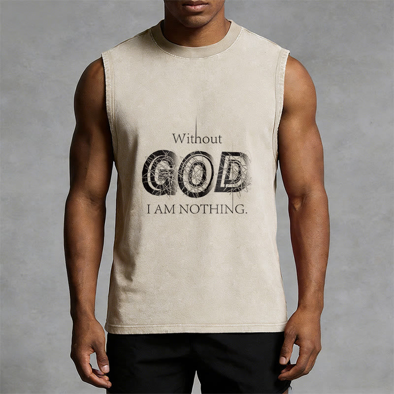 Christianartworkshop Ohne Gott bin ich nichts Unisex-Tanktop - image 10