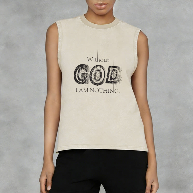 Christianartworkshop Ohne Gott bin ich nichts Unisex-Tanktop - image 11
