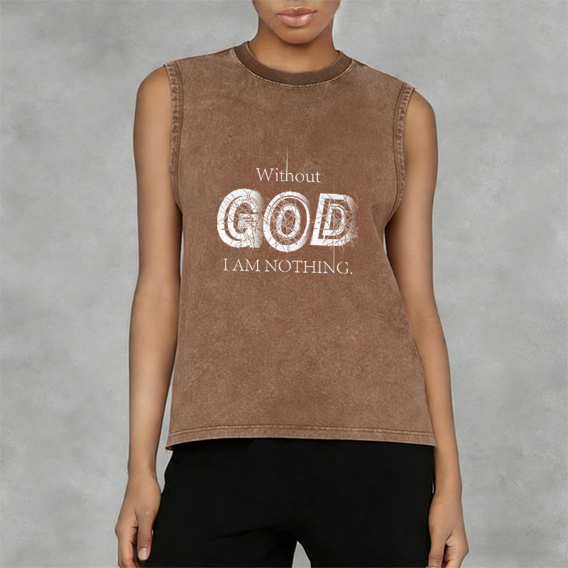 Christianartworkshop Ohne Gott bin ich nichts Unisex-Tanktop - image 8