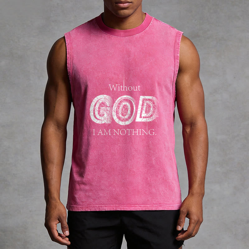 Christianartworkshop Ohne Gott bin ich nichts Unisex-Tanktop - image 13