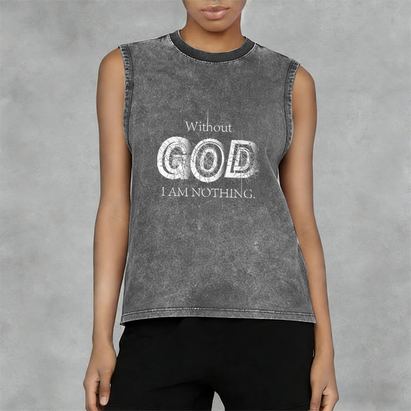 Christianartworkshop Ohne Gott bin ich nichts Unisex-Tanktop - image 5