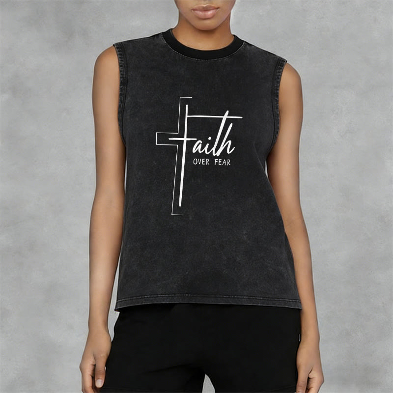 Christianartworkshop Handgeschriebenes Unisex-Tanktop „Glaube statt Angst“ - image 5