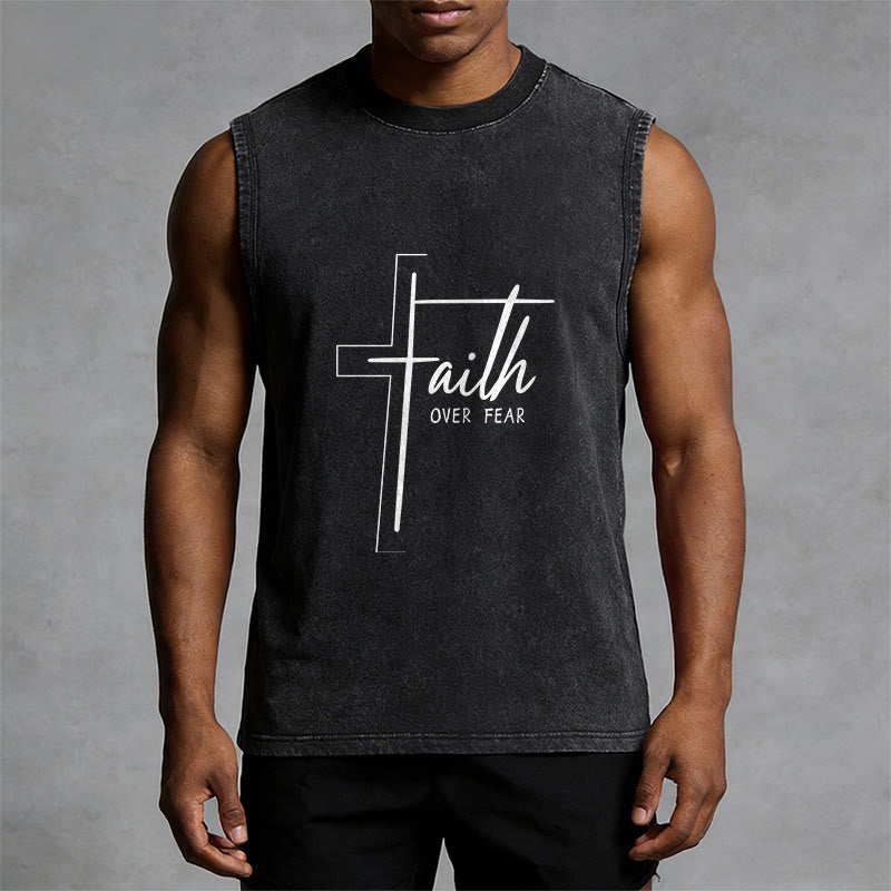 Christianartworkshop Handgeschriebenes Unisex-Tanktop „Glaube statt Angst“ - image 4