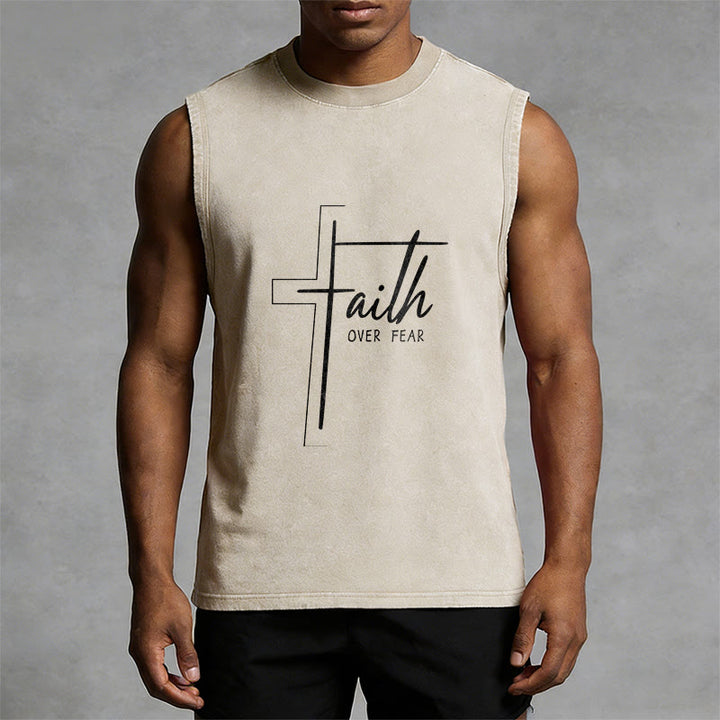 Christianartworkshop Handgeschriebenes Unisex-Tanktop „Glaube statt Angst“ - image 10