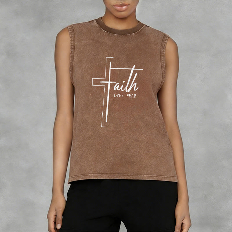 Christianartworkshop Handgeschriebenes Unisex-Tanktop „Glaube statt Angst“ - image 8