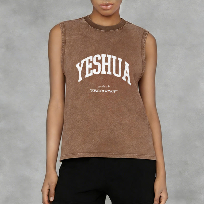 Christianartworkshop Yeshua King Of Kings Unisex-Tanktop (gewaschen) - image 11