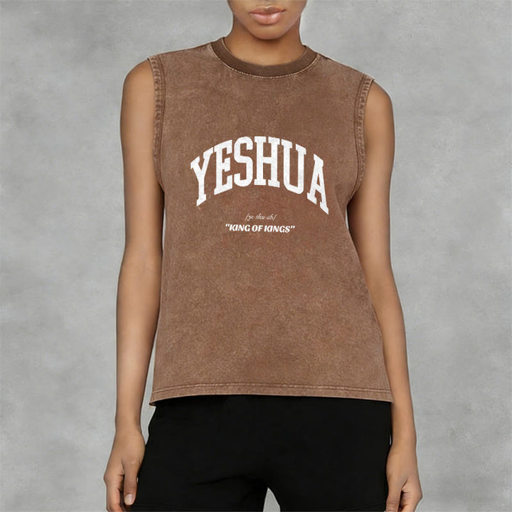 Christianartworkshop Yeshua King Of Kings Unisex-Tanktop (gewaschen) - image 12