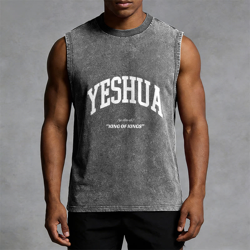 Christianartworkshop Yeshua King Of Kings Unisex-Tanktop (gewaschen) - image 8