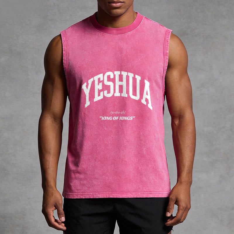 Christianartworkshop Yeshua King Of Kings Unisex-Tanktop (gewaschen) - image 13