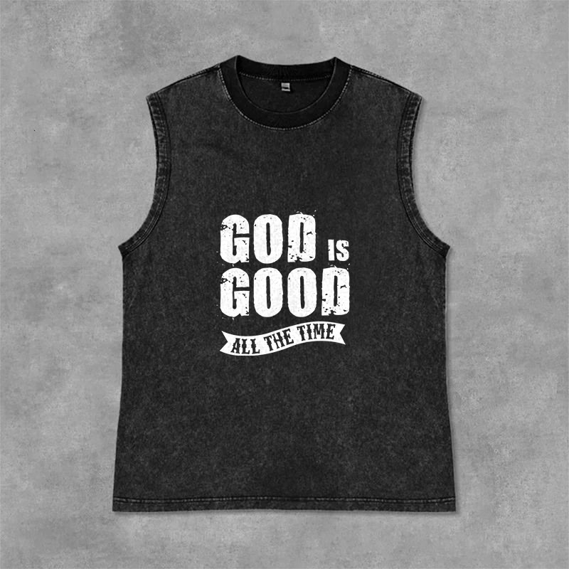 Christianartworkshop Gott ist immer gut Unisex-Tanktop - Schwarz - 2XL - image 3