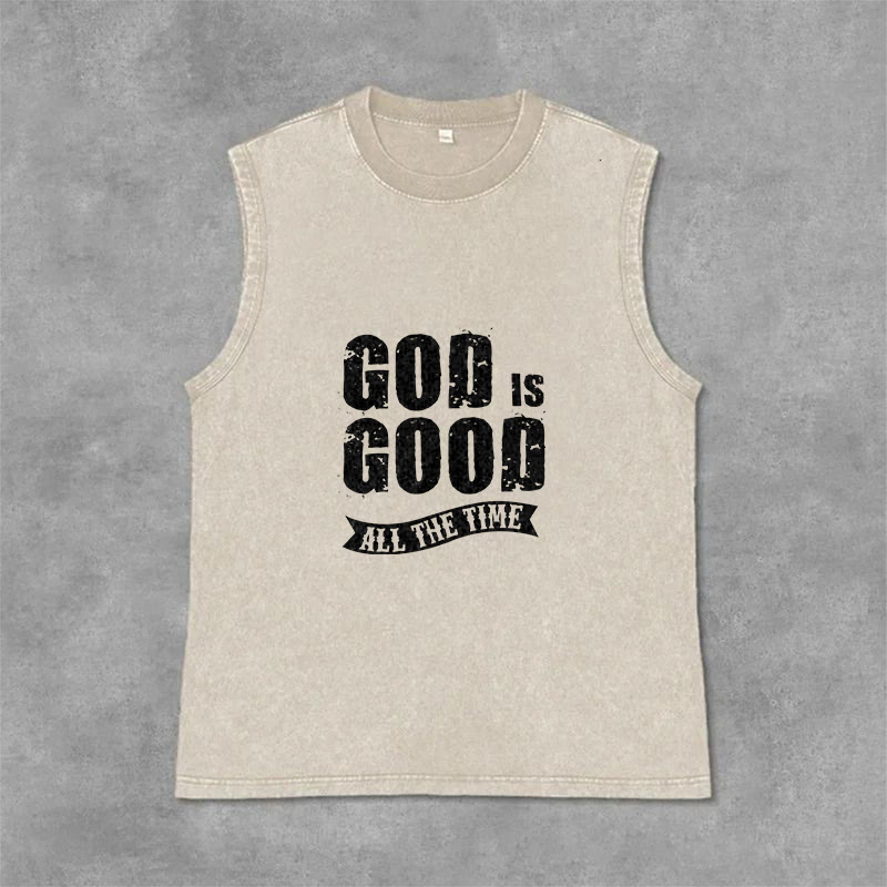 Christianartworkshop Gott ist immer gut Unisex-Tanktop - Beige - 2XL - image 9